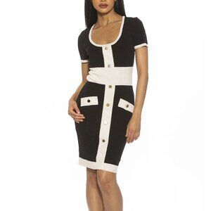 Alexia Admor Serenity Scoopneck Knitted Dress Size XL